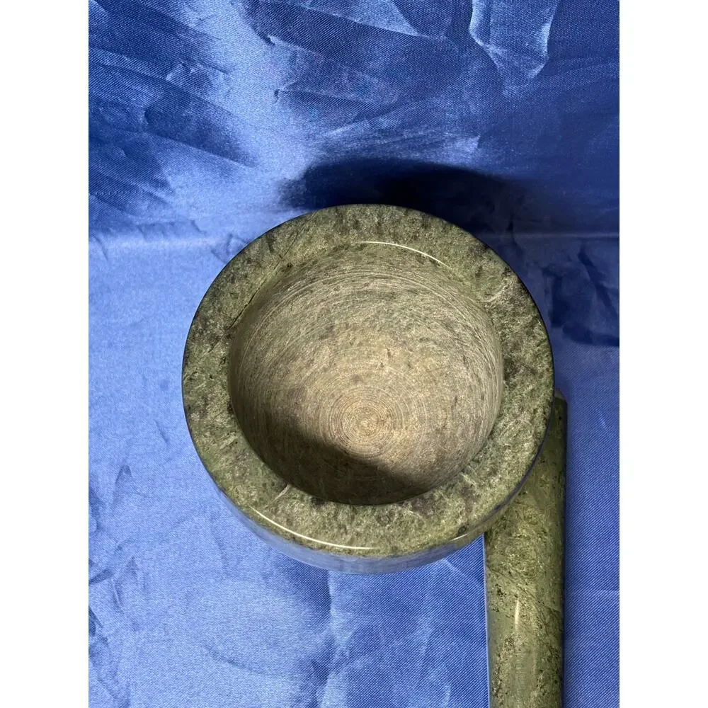Heavy Green Marble Mortar and Pestle Grinder